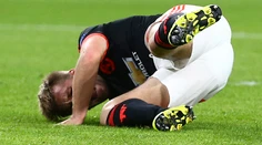 Shaw sa po zranení prvýkrát objavil v tréningovom centre United