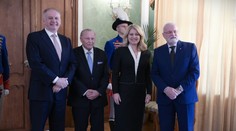 Obed v paláci. Zuzana Čaputová naposledy hostila bývalých prezidentov