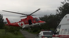 Kuriózna nehoda. Pomoc nakoniec nepotrebovala pacientka, ale posádka vrtuľníka