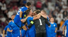 VIDEO: Slovinci oslavovali, ako keby vyhrali Euro. Opäť bezzubí Angličania im dopriali senzačný postup