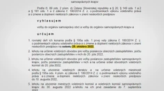 Kampaň k spojeným župným a komunálnym voľbám začne už v piatok