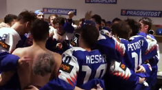 VIDEO: Oslavy víťazstva bez cenzúry. Ak by v IIHF vedeli, čo Slováci pokrikujú, asi by to nezdieľali