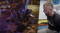 Vodič (24) s viac ako dvoma promile napálil svoje BMW do stĺpa. Pozrite si jeho reakciu po nehode