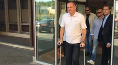 Kiska dopoludnia opustil nemocnicu v Plzni