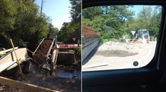 Vodič s nákladiakom pri Zvolene nabehol na most, ten sa pod ním zlomil. Potom prišlo ďalšie zdesenie