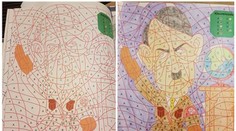 V zošite s detskými omaľovávankami sa objavil Adolf Hitler