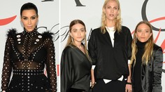 Móda z CFDA Fashion: Odvážna tehuľka Kardashian, nočné mory Olsenové
