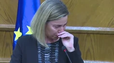 Šéfka európskej diplomacie hovorila o Bruseli. Premohol ju plač