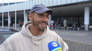 Bandurko na letisku po prílete zo Survivora