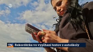 Rekordérka vo vyplňaní testov z autoškoly