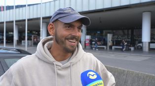 Bandurko na letisku po prílete zo Survivora