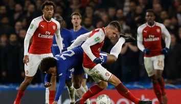 V prvom semifinále Anglického ligového pohára medzi Chelsea a Arsenalom gól nepadol