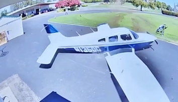 VIDEO: Dramatické núdzové pristátie. Golfista len o kúsok unikol smrti