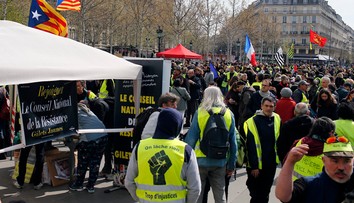 Žlté vesty pokračovali v proteste aj pred voľbami