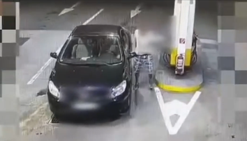 VIDEO: Šofér na benzínke v Malackách ledva stál na nohách. Nafúkal takmer päť promile