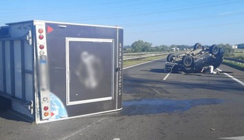 Nehoda na diaľnici D2. V smere z Bratislavy do Malaciek bola uzavretá