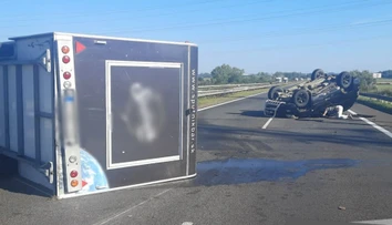 Nehoda na diaľnici D2. V smere z Bratislavy do Malaciek bola uzavretá