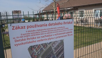 V Marianke postavili detské ihrisko na plynovom potrubí