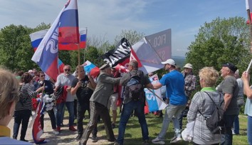 Spomienkovú akciu na generála Štefánika poznačil incident s transparentom