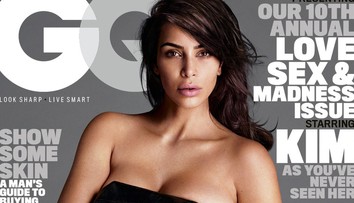 Krásne nahé telo po dvoch deťoch: Kim v pánskom magazíne