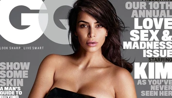 Krásne nahé telo po dvoch deťoch: Kim v pánskom magazíne