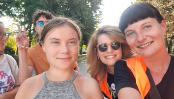 Na pochode za slobodu a demokraciu v Bratislave sa zúčastnila aj Greta Thunbergová