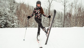 S Jánom Tribulom po horách: Sisa Sklovská sa po 15 rokoch postavila na lyže