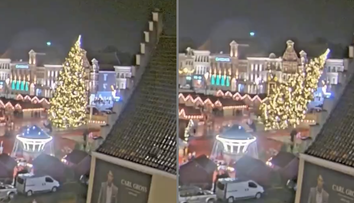 VIDEO: Tragédia na vianočných trhoch v Belgicku. Na ľudí sa zrútil obrovský vianočný strom, hlásia jednu obeť