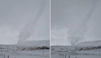 VIDEO: Britskému farmárovi sa podarilo zachytiť vzácny úkaz. Snežný diabol zmizol tak rýchlo, ako sa objavil