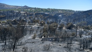 Veľký požiar pri Aténach sa podarilo uhasiť, stále však hrozí vznietenie