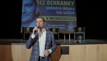 Matoviča v Michalovciach vítali potleskom. Krik a hádky začali po prvej otázke