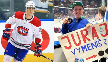 VIDEO: Vymeníš puk za horalku? Slafkovský rozveselil malého slovenského fanúšika