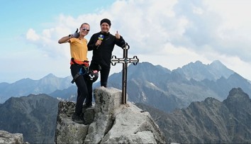 Na najvyšší štít Tatier sa s nami vydala Nasťa Kuzminová. Bola to zároveň oslava jej jubilea