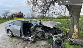 Iba 20-ročný mladík na audi A6 si zabil v aute o rok mladšiu kamarátku. Šoféroval opitý