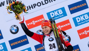 Anastazia Kuzminová vyhrala šprint v Ruhpoldingu