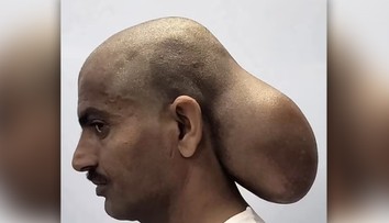 FOTO: Mal akoby dve hlavy. Mužovi odoperovali vzácny nádor gigantickej veľkosti