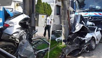 Smetiar v Lednických Rovniach jedno auto zdemoloval a sedem ďalších poškodil