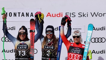 Marta Bassinová zaznamenala premiérový triumf v zjazde. Líderka seriálu bola opäť na pódiu