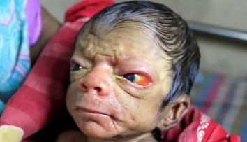 V Bangladéši sa narodilo bábätko s tvárou starca