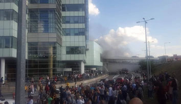 VIDEO: Bratislavský Aupark zachvátil požiar. Budovu evakuovali