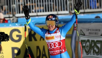 Goggiová v Cortine opäť nenašla premožiteľku v zjazde, Vlhová neštartovala