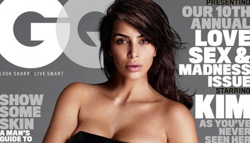 Krásne nahé telo po dvoch deťoch: Kim v pánskom magazíne