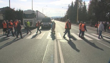 Chcú urýchliť výstavbu severného obchvatu. Nespokojní Prešovčania na hlavnom ťahu zablokovali dopravu