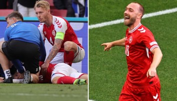 VIDEO: Naposledy bol päť minút mŕtvy, teraz ihneď skóroval. Symbol Dánov šokuje aj so strojčekom na srdci