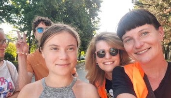 Na pochode za slobodu a demokraciu v Bratislave sa zúčastnila aj Greta Thunbergová