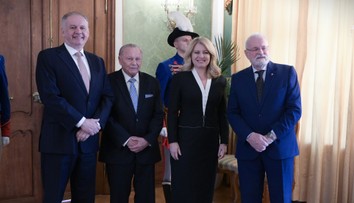 Obed v paláci. Zuzana Čaputová naposledy hostila bývalých prezidentov