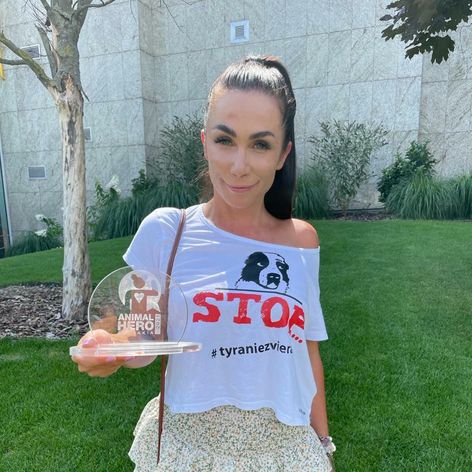 Kristína Kövešová si prevzala ocenenie Anamal Hero Slovakia