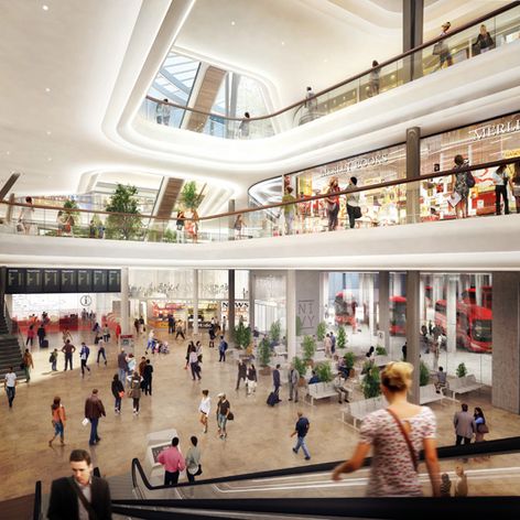 Vizualizácia interiéru novej autobusovej stanice Mlynské Nivy.