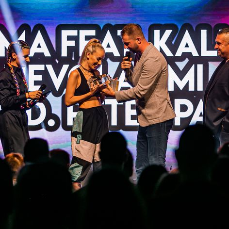 Dominika Mirgová a Adiss na Hudobných cenách rádia Europa 2