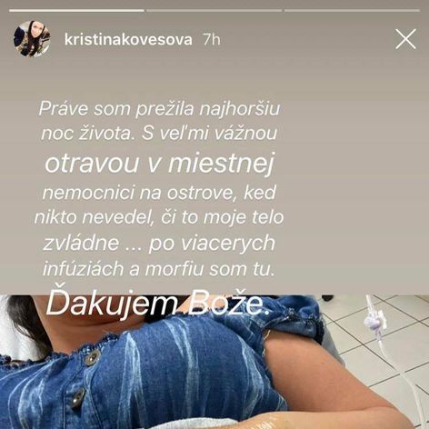 Hodiny strachu o život: Kristína Kövešová skončila s otravou v nemocnici!